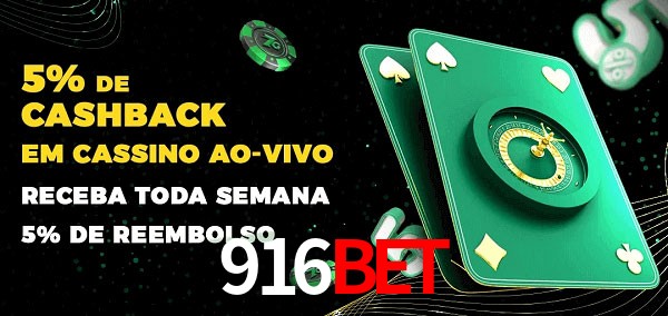 Promoções do cassino ao Vivo 916bet